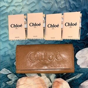 Chloé Brown Leather Wallet